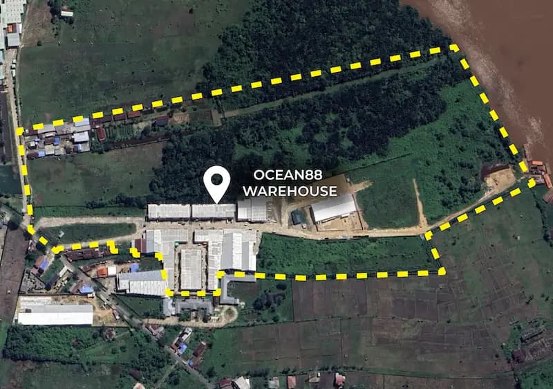 Ocean88 Warehouse Location Map